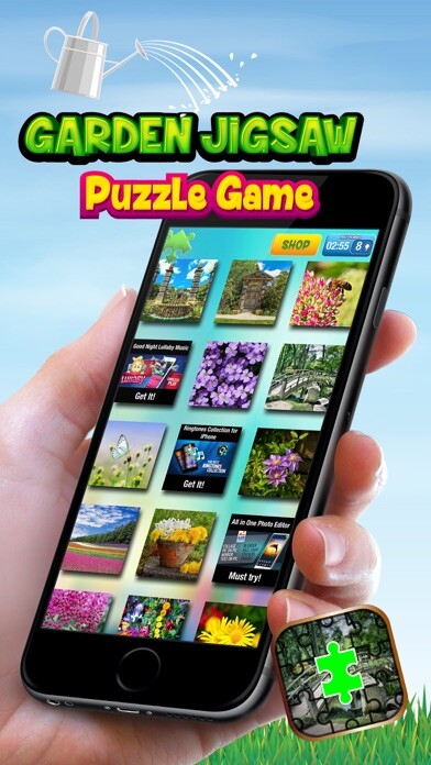 Emulate iPhone app Garden Jigsaw Puzzle Game – Unscramble Beautiful Spring and Summer Landscape Pictures using MyAndroid