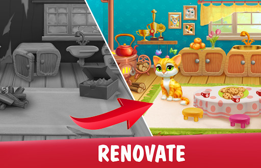 Run android online APK Garden Pets: Match-3 Dog & Cat Home Decorate from MyAndroid or emulate Garden Pets: Match-3 Dog & Cat Home Decorate using MyAndroid