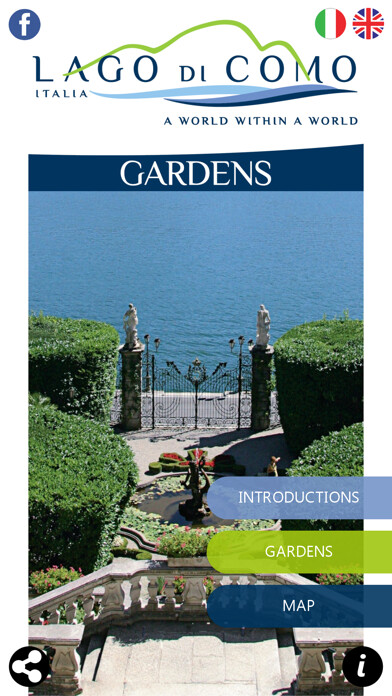 Emulate iPhone app Gardens of Lake Como using MyAndroid
