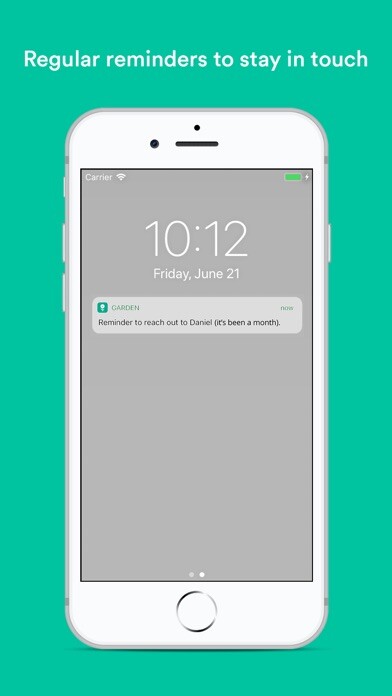 Emulate iPhone app Garden: Stay in Touch using MyAndroid
