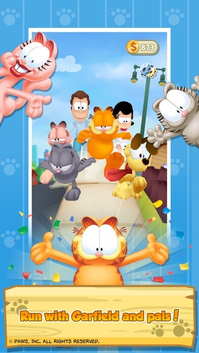 Emulate iPhone app Garfield Walk using MyAndroid