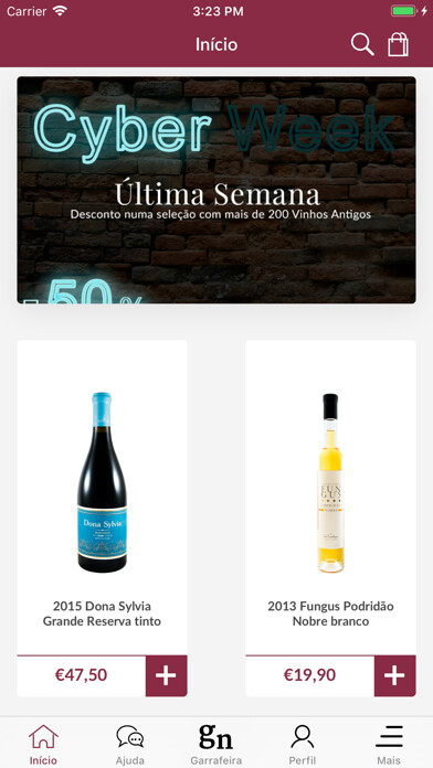 Emulate iPhone app Garrafeira Nacional using MyAndroid Emulate iPhone app Garrafeira Nacional using MyAndroid