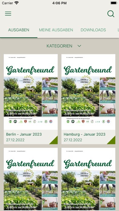 Emulate iPhone app Gartenfreund using MyAndroid