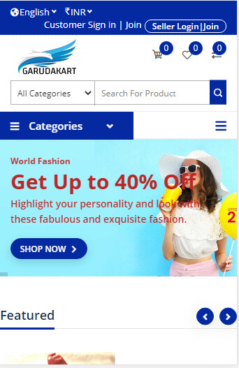 Run android online APK GARUDAKART - Online Shopping App from MyAndroid or emulate GARUDAKART - Online Shopping App using MyAndroid