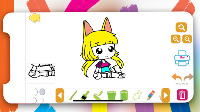 Emulate iPhone app Gasha Coloring Book Chibi using MyAndroid