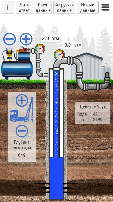 Emulate iPhone app Gas Lift using MyAndroid