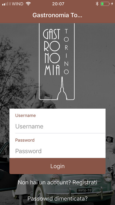 Emulate iPhone app Gastronomia Torino using MyAndroid