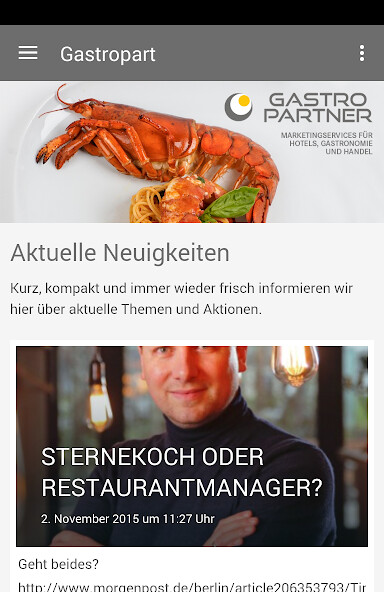 Run android online APK Gastropartner from MyAndroid or emulate Gastropartner using MyAndroid