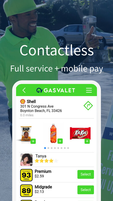 Emulate iPhone app Gas Valet using MyAndroid