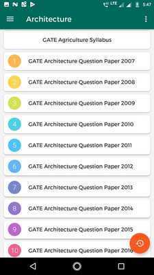 Emulate Android APK GATE 12 years Architecture solved Papers Emulate Android APK GATE 12 years Architecture solved Papers