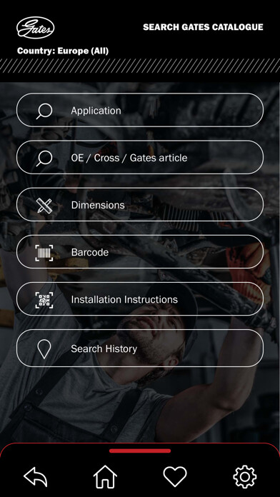 Emulate iPhone app Gates Automotive Catalogue using MyAndroid