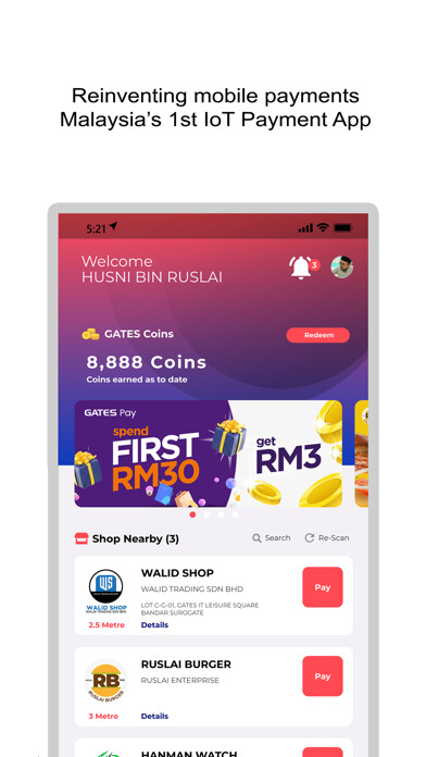 Emulate iPhone app GATES Pay using MyAndroid Emulate iPhone app GATES Pay using MyAndroid