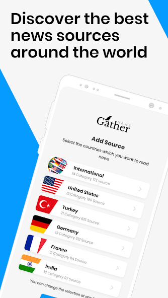 Run android online APK Gather-Choose Your Own News Sources, Breaking News from MyAndroid or emulate Gather-Choose Your Own News Sources, Breaking News using MyAndroid