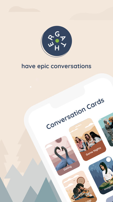 Emulate iPhone app Gather - Conversation Starters using MyAndroid