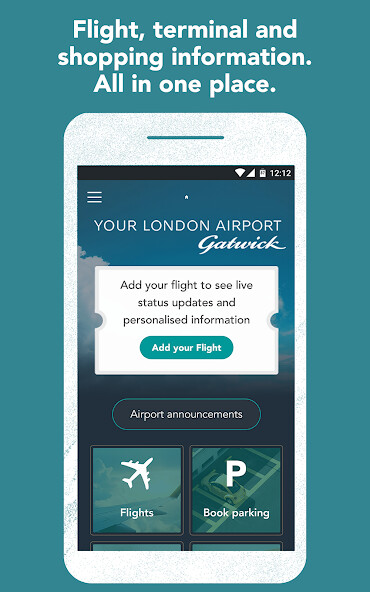 Run android online APK Gatwick Airport Official from MyAndroid or emulate Gatwick Airport Official using MyAndroid