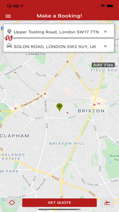 Emulate iPhone app Gatwickminicab using MyAndroid Emulate iPhone app Gatwickminicab using MyAndroid