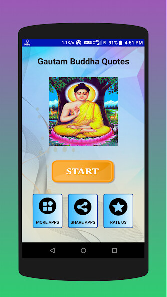 Run android online APK Gautam Buddha Quotes Images from MyAndroid or emulate Gautam Buddha Quotes Images using MyAndroid