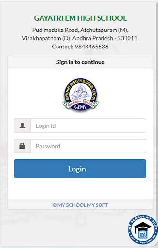 Run android online APK Gayatri EM High School from MyAndroid or emulate Gayatri EM High School using MyAndroid