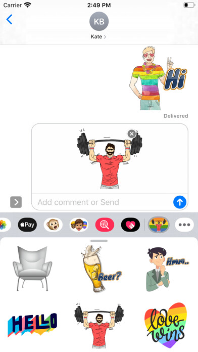 Emulate iPhone app Gay Muscle Life Stickers using MyAndroid Emulate iPhone app Gay Muscle Life Stickers using MyAndroid