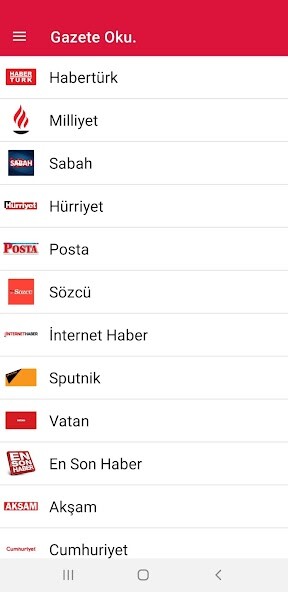 Run android online APK Gazete Oku. from MyAndroid or emulate Gazete Oku. using MyAndroid