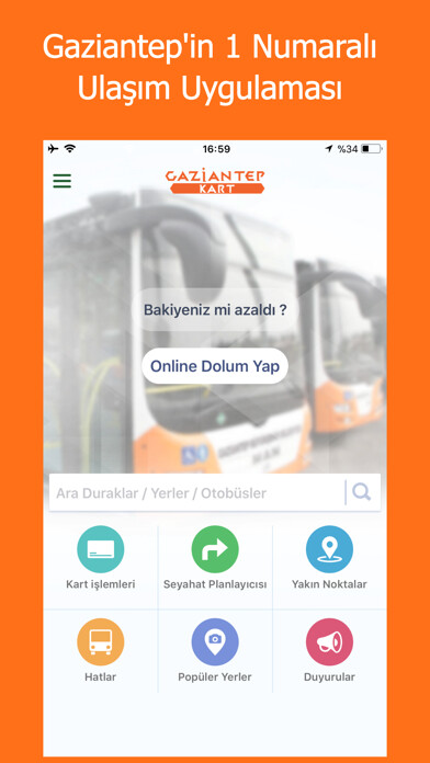 Emulate iPhone app Gaziantep Kart using MyAndroid