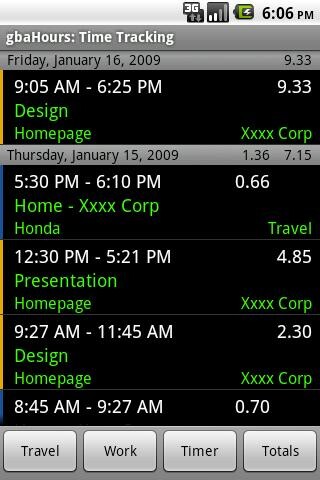 Run android online APK gbaHours Trial Time Tracking from MyAndroid or emulate gbaHours Trial Time Tracking using MyAndroid