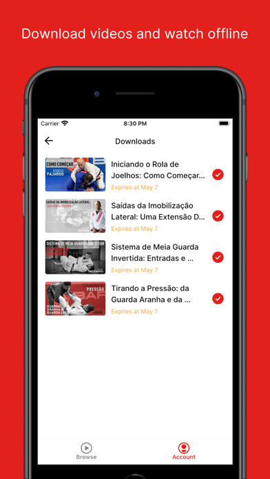 Emulate iPhone app GB Online Brasil Gracie Barra using MyAndroid Emulate iPhone app GB Online Brasil Gracie Barra using MyAndroid