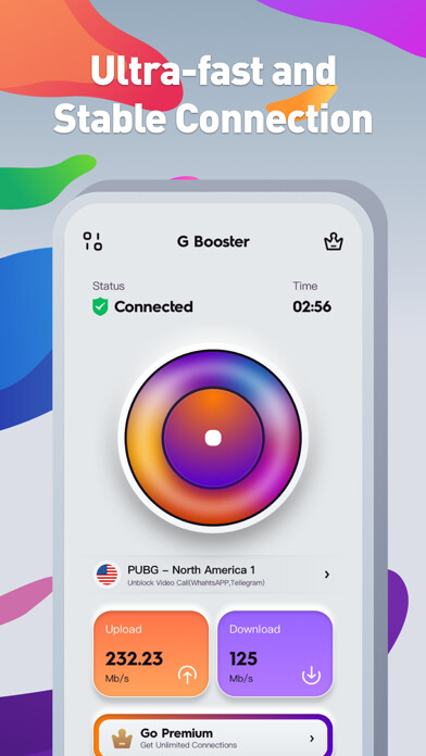 Emulate iPhone app G Booster: Gaming VPN using MyAndroid