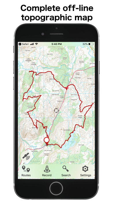 Emulate iPhone app GBTopoMap using MyAndroid