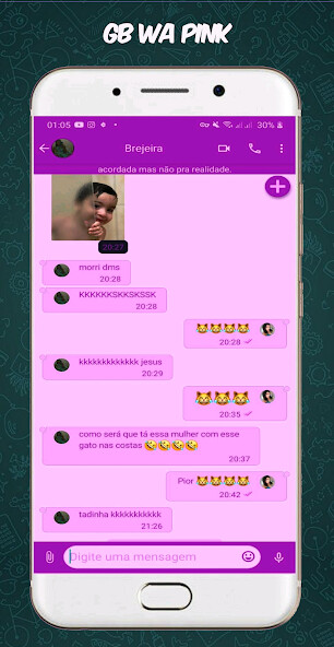 Run android online APK GB WA Pink - Mod from MyAndroid or emulate GB WA Pink - Mod using MyAndroid