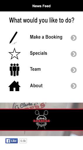 Run android online APK G Clarkes Barbers Appointments from MyAndroid or emulate G Clarkes Barbers Appointments using MyAndroid