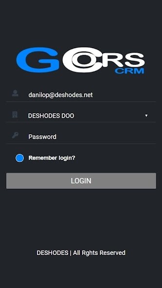 Run android online APK GCors CRM from MyAndroid or emulate GCors CRM using MyAndroid