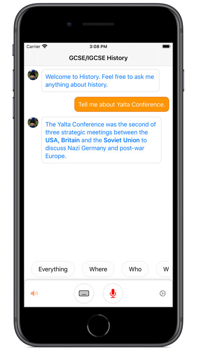 Emulate iPhone app GCSE/IGCSE History using MyAndroid