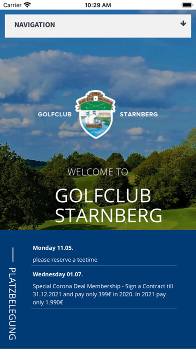 Emulate iPhone app GC Starnberg using MyAndroid Emulate iPhone app GC Starnberg using MyAndroid