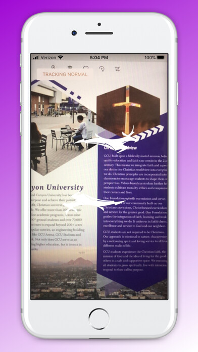 Emulate iPhone app GCU Virtual Tour using MyAndroid
