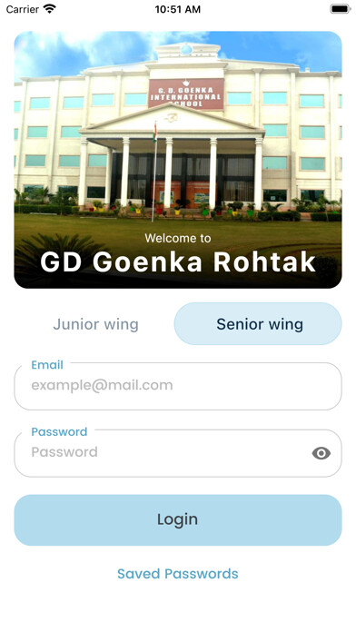 Emulate iPhone app GD Goenka Rohtak ERP using MyAndroid Emulate iPhone app GD Goenka Rohtak ERP using MyAndroid