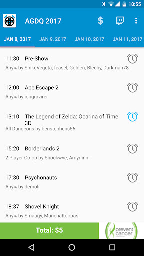 Emulate Android APK GDQ Schedule Emulate Android APK GDQ Schedule