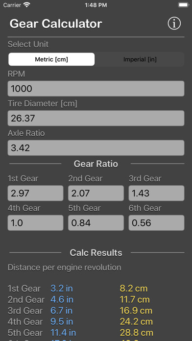 Emulate iPhone app Gear Calculator Plus using MyAndroid Emulate iPhone app Gear Calculator Plus using MyAndroid