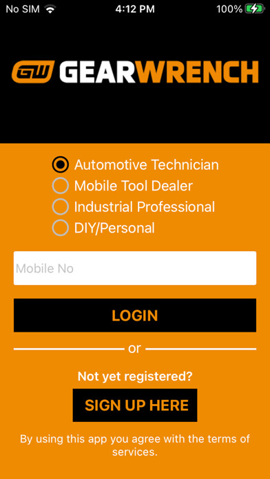 Emulate iPhone app GEARWRENCH using MyAndroid Emulate iPhone app GEARWRENCH using MyAndroid