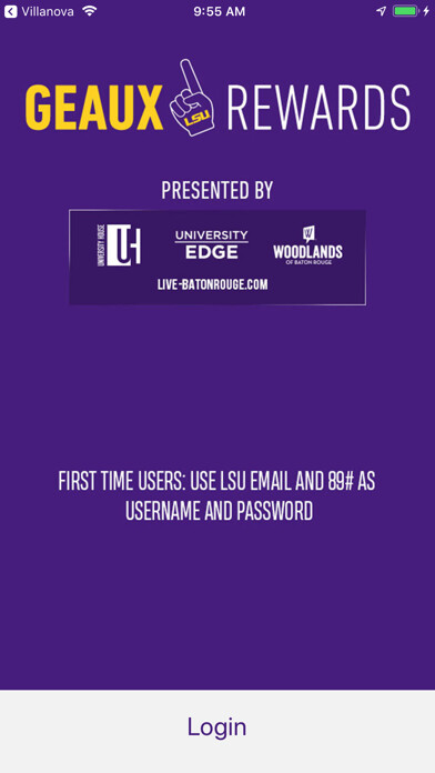 Emulate iPhone app Geaux Rewards using MyAndroid