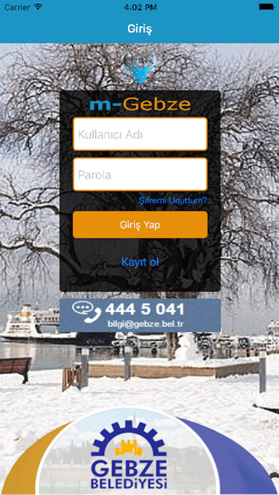Emulate iPhone app Gebze Belediyesi mGebze using MyAndroid