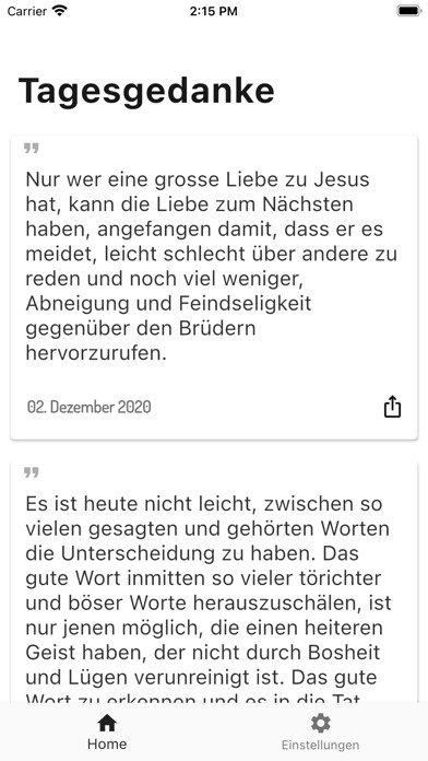 Emulate iPhone app Gedanke des Tages using MyAndroid Emulate iPhone app Gedanke des Tages using MyAndroid