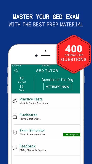 Emulate iPhone app GED® Practice Exam prep 2017 - Q&A Flashcard using MyAndroid Emulate iPhone app GED® Practice Exam prep 2017 - Q&A Flashcard using MyAndroid