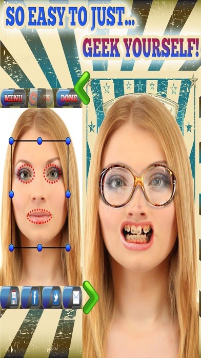 Emulate iPhone app Geek Face Booth Photo FX Maker using MyAndroid Emulate iPhone app Geek Face Booth Photo FX Maker using MyAndroid