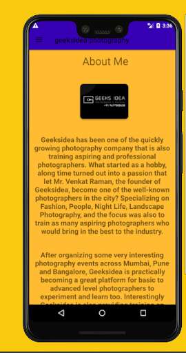 Emulate Geeks Idea Photography from MyAndroid or run Geeks Idea Photography using MyAndroid