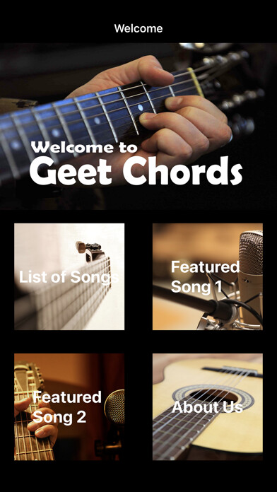 Emulate iPhone app Geet Chords using MyAndroid