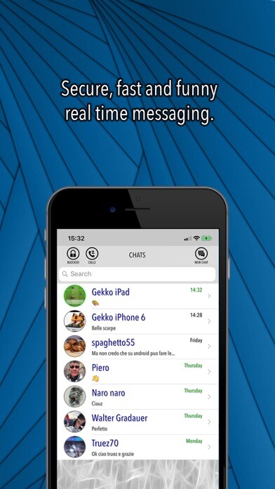 Emulate iPhone app GEKKO Messenger using MyAndroid