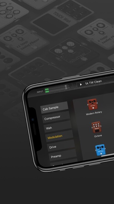 Emulate iPhone app GELABS - Effects & Guitar Amps using MyAndroid
