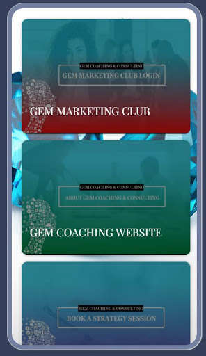 Run android online APK GEM COACHING & CONSULTING from MyAndroid or emulate GEM COACHING & CONSULTING using MyAndroid Run android online APK GEM COACHING & CONSULTING from MyAndroid or emulate GEM COACHING & CONSULTING using MyAndroid