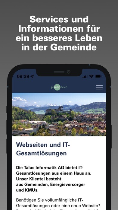 Emulate iPhone app Gemeinde.ch using MyAndroid
